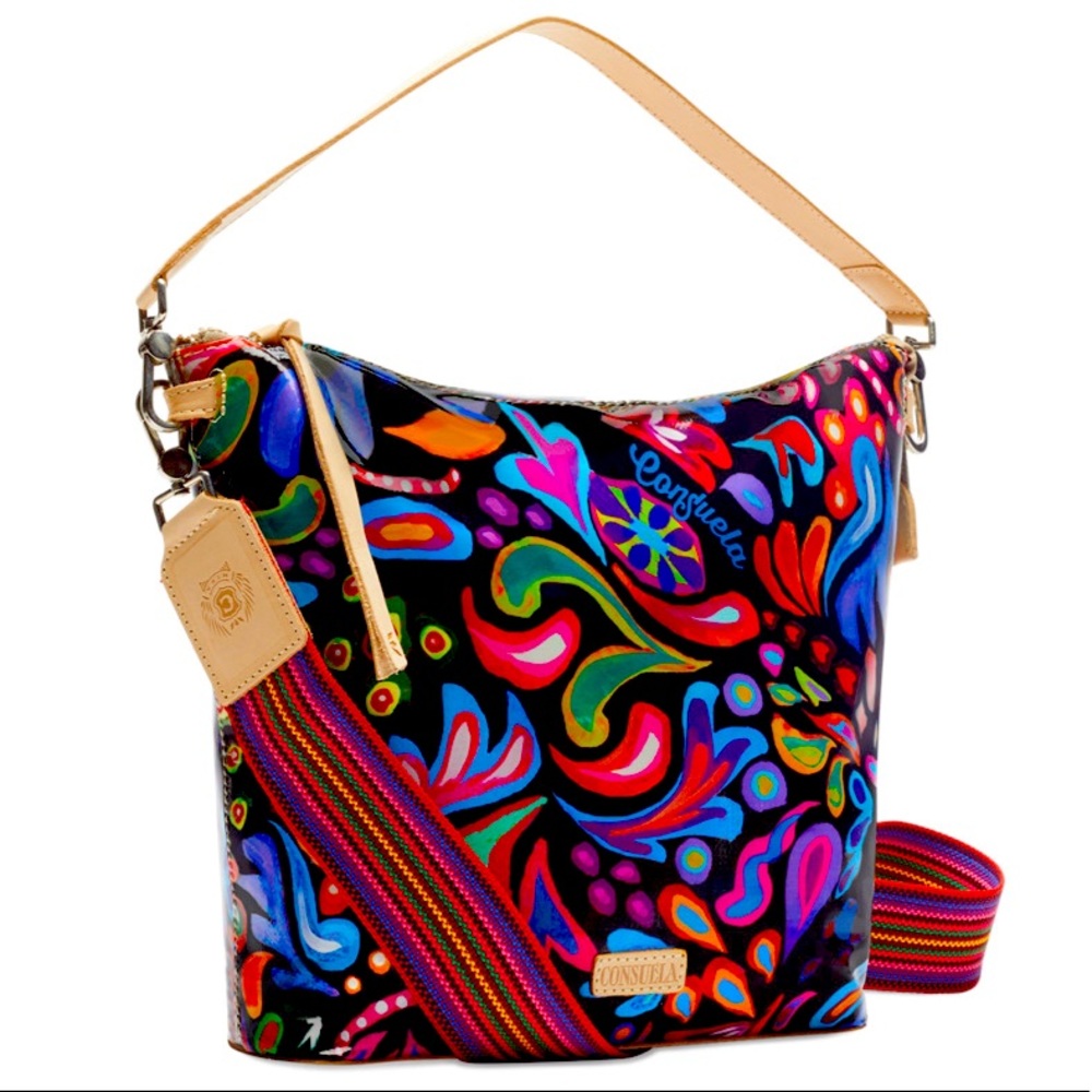 “NWT” CONSUELA Sophie Black Swirly Hobo